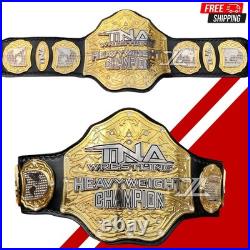 NEW TNA World Heavyweight Wrestling Championship Belt Adult Size Dual Layers