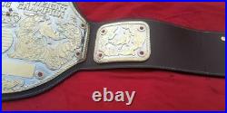 NWA BIG GOLD Championship Belt DUAL PLATED DEEP ETCHING Belt 4mm Zinc