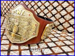 NWA BIG GOLD Championship Title belt Belt Multi Layered 8mm Zinc 3D NEW