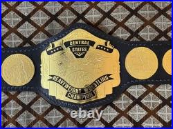 NWA Central States Heavyweight Wrestling Championship Title Belt 2mm Brass On