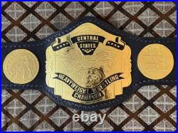 NWA Central States Heavyweight Wrestling Championship Title Belt 2mm Brass On