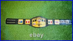 NWA DOMED GLOBE WORLD HEAVYWEIGHT CHAMPIONSHIP BELT 4mm ZINC BELT NWA DOMED GLOBE WORLD HEAVYWEIGHT CHAMPIONSHIP BELT 4mm ZINC BELT
