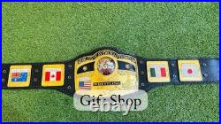 NWA DOMED GLOBE WORLD HEAVYWEIGHT CHAMPIONSHIP BELT 4mm ZINC BELT NWA DOMED GLOBE WORLD HEAVYWEIGHT CHAMPIONSHIP BELT 4mm ZINC BELT