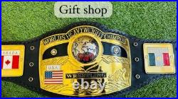 NWA DOMED GLOBE WORLD HEAVYWEIGHT CHAMPIONSHIP BELT 4mm ZINC BELT NWA DOMED GLOBE WORLD HEAVYWEIGHT CHAMPIONSHIP BELT 4mm ZINC BELT