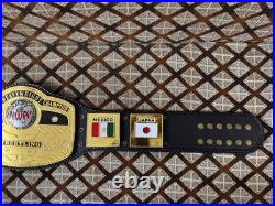 NWA DOMED GLOBE WORLD HEAVYWEIGHT CHAMPIONSHIP BELT ADULT SIZE 4MM ZINC On NWA DOMED GLOBE WORLD HEAVYWEIGHT CHAMPIONSHIP BELT ADULT SIZE 4MM ZINC On
