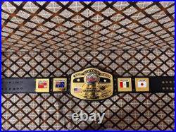 NWA DOMED GLOBE WORLD HEAVYWEIGHT CHAMPIONSHIP BELT ADULT SIZE 4MM ZINC On