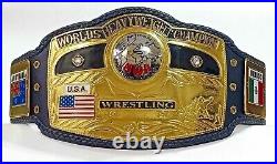 NWA DOMED GLOBE WORLD HEAVYWEIGHT CHAMPIONSHIP Title Belt Copy Like Original