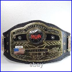 NWA Dome Globe F/S 4mm Plates Replica Championship Belt Wrestling Heavyweight