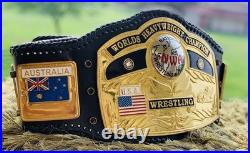 NWA Domed Globe World Heavyweight Wrestling Championship Replica Title Belt 6MM NWA Domed Globe World Heavyweight Wrestling Championship Replica Title Belt 6MM