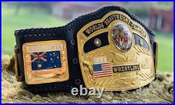 NWA Domed Globe World Heavyweight Wrestling Championship Replica Title Belt 6MM NWA Domed Globe World Heavyweight Wrestling Championship Replica Title Belt 6MM