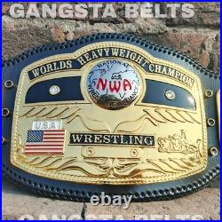 NWA Domed Globe World Heavyweight Wrestling Championship Replica Tittle Belt 2MM