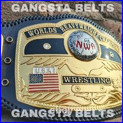 NWA Domed Globe World Heavyweight Wrestling Championship Replica Tittle Belt 2MM
