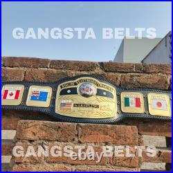 NWA Domed Globe World Heavyweight Wrestling Championship Replica Tittle Belt 2MM