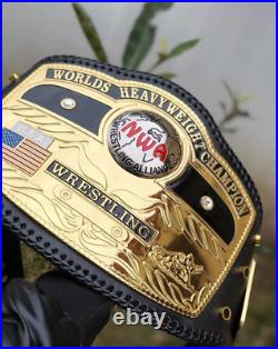 NWA Domed Globe Worlds Heavyweight Wrestling Championship 4MM Gold Zinc