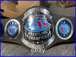 NWA Florida Heavyweight Wrestling Championship Replica Belt Adult 2mm Brass