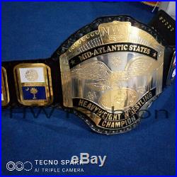 NWA Mid-Atlantic Championship Wrestling Belt, Adult Size & Metal Plates