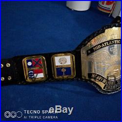 NWA Mid-Atlantic Championship Wrestling Belt, Adult Size & Metal Plates