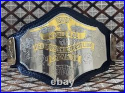 NWA National Heavyweight Wrestling Championship Belt Brass 4MM on Leather Strap