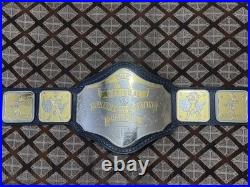NWA National Heavyweight Wrestling Championship Belt Brass 4MM on Leather Strap