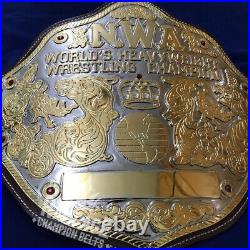NWA Ric Flair Big Gold Heavyweight Championship Wrestling Replica 4MM Brass Belt