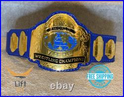 NWA Tag Team Heavyweight Wrestling Championship Replica Tittle Belt 2MM Brass