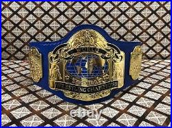 NWA Tag Team Heavyweight Wrestling Championship Replica Tittle Belt BLUE Leather