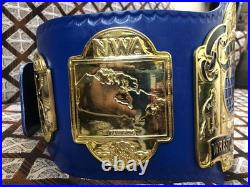 NWA Tag Team Heavyweight Wrestling Championship Replica Tittle Belt Brass Metal