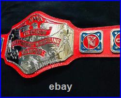 NWA Television Heavyweight Wrestling Championship Belt 4MM ZINC 24k Karate Title
