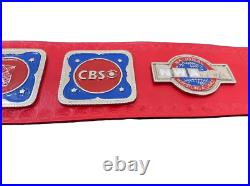 NWA Television Heavyweight Wrestling Championship Belt Replica RED Adult