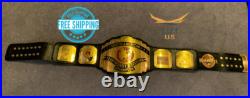 NWA USA North America Wrestling Championship Belt Replica Leather Belt 2MM Brass