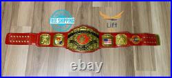 NWA USA North America Wrestling Championship Belt Replica Leather Belt 2MM Brass