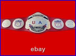 NWA USA UNITED STATES TAG TEAM CHAMPIONSHIP ADULT BELT 4MM zinc