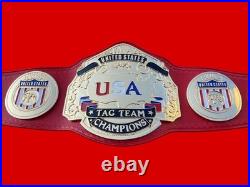 NWA USA UNITED STATES TAG TEAM CHAMPIONSHIP ADULT BELT 4MM zinc
