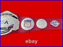 NWA USA UNITED STATES TAG TEAM CHAMPIONSHIP ADULT BELT 4MM zinc