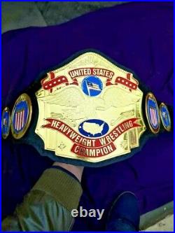 NWA US Heavyweight Wrestling Championship Belt Adult Size Replica 2mm Brass
