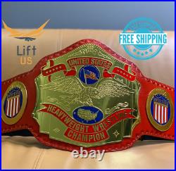 NWA United States Heavyweight Wrestling Championship Replica Title Belt Red