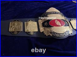 NWA WESTERN STATES CHAMPIONSHIP BELT ADULT Size Replica Zinc Plates