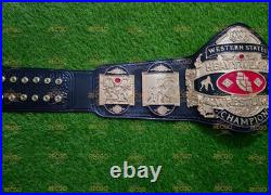 NWA Western States Heavyweight Wrestling Championship Belt Adult Size 4mm Zinc