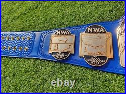 NWA World tag Team Cnc Hd 24kt Championship Title upgrade leather