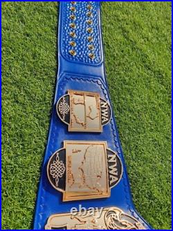 NWA World tag Team Cnc Hd 24kt Championship Title upgrade leather