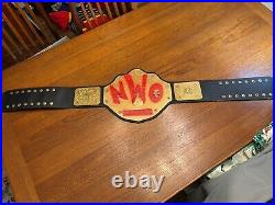 NWO Heavyweight WCW Championship Belt Replica Spray Painted Red Goldberg