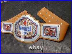 Natural Light Championship Belt Wrestling Wwe Anheiser Busch Bud Budweiser Beer