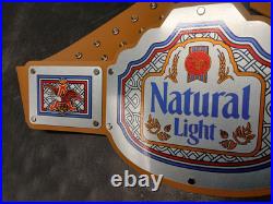 Natural Light Championship Belt Wrestling Wwe Anheiser Busch Bud Budweiser Beer