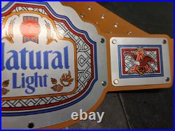 Natural Light Championship Belt Wrestling Wwe Anheiser Busch Bud Budweiser Beer