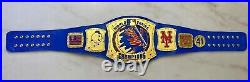 NewYork Mets Superbowl Championship Leather title custom belt Adult size 2mm 4mm
