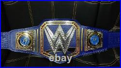 New 2mm WWE Blue Universal Championship Adult Replica Belt Brass