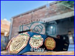New AAA Mexico World Heavyweight Wrestling Championship Belt 2MM Replica