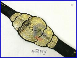 New AEW World Championship Wrestling Leather Belt, 2mm Plates