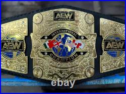 New Aew International Championship Belt Aew Replica Wrestling Title 2mm Brass
