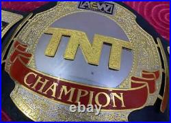 New Aew Tnt Belt Wrestling Championship Black Title 2022 Leather Replica Belt